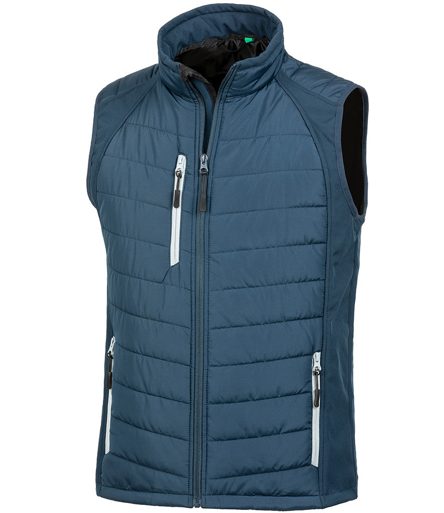 Result Genuine Recycled Compass Padded Gilet