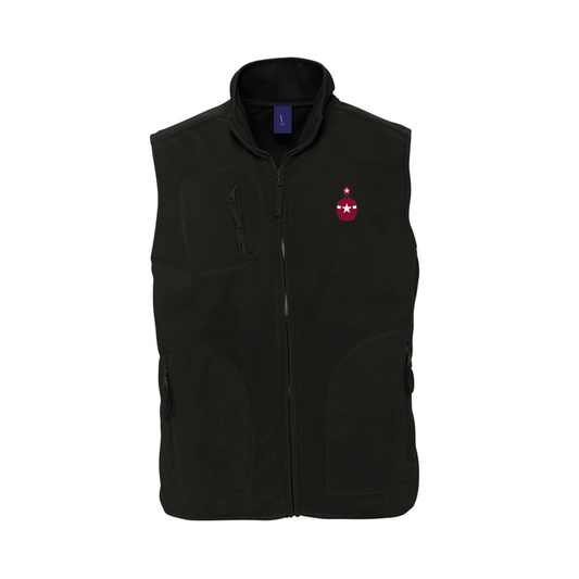 Unisex Gigginstown Stud Embroidered Fleece Bodywarmer - Clothing - Hacked Up