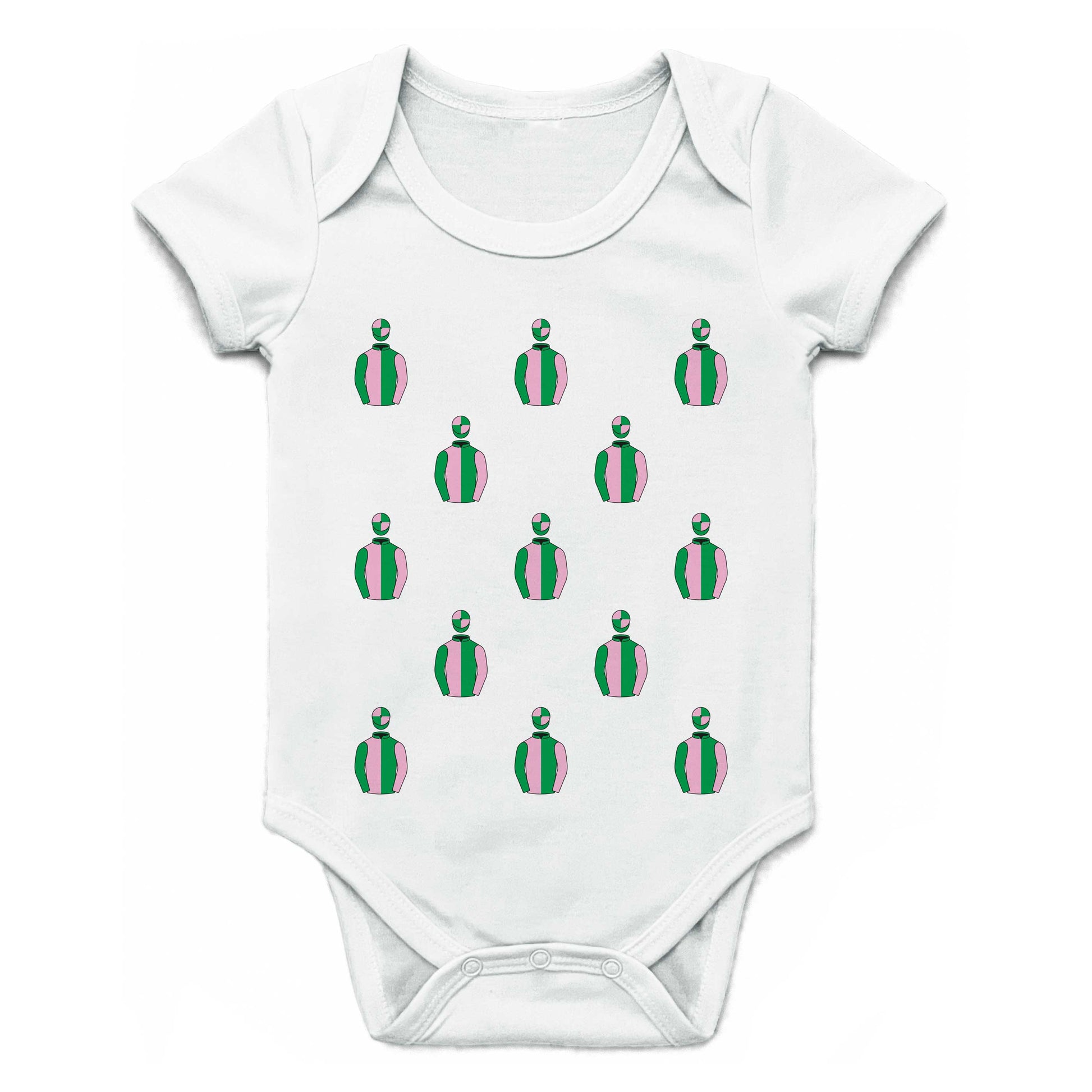 Mrs A F Mee And David Mee Multiple Silks Baby Grow - Baby Grow - Hacked Up