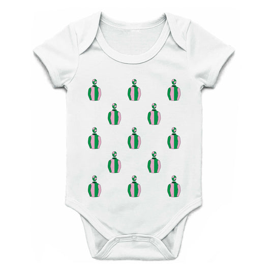 Mrs A F Mee And David Mee Multiple Silks Baby Grow - Baby Grow - Hacked Up