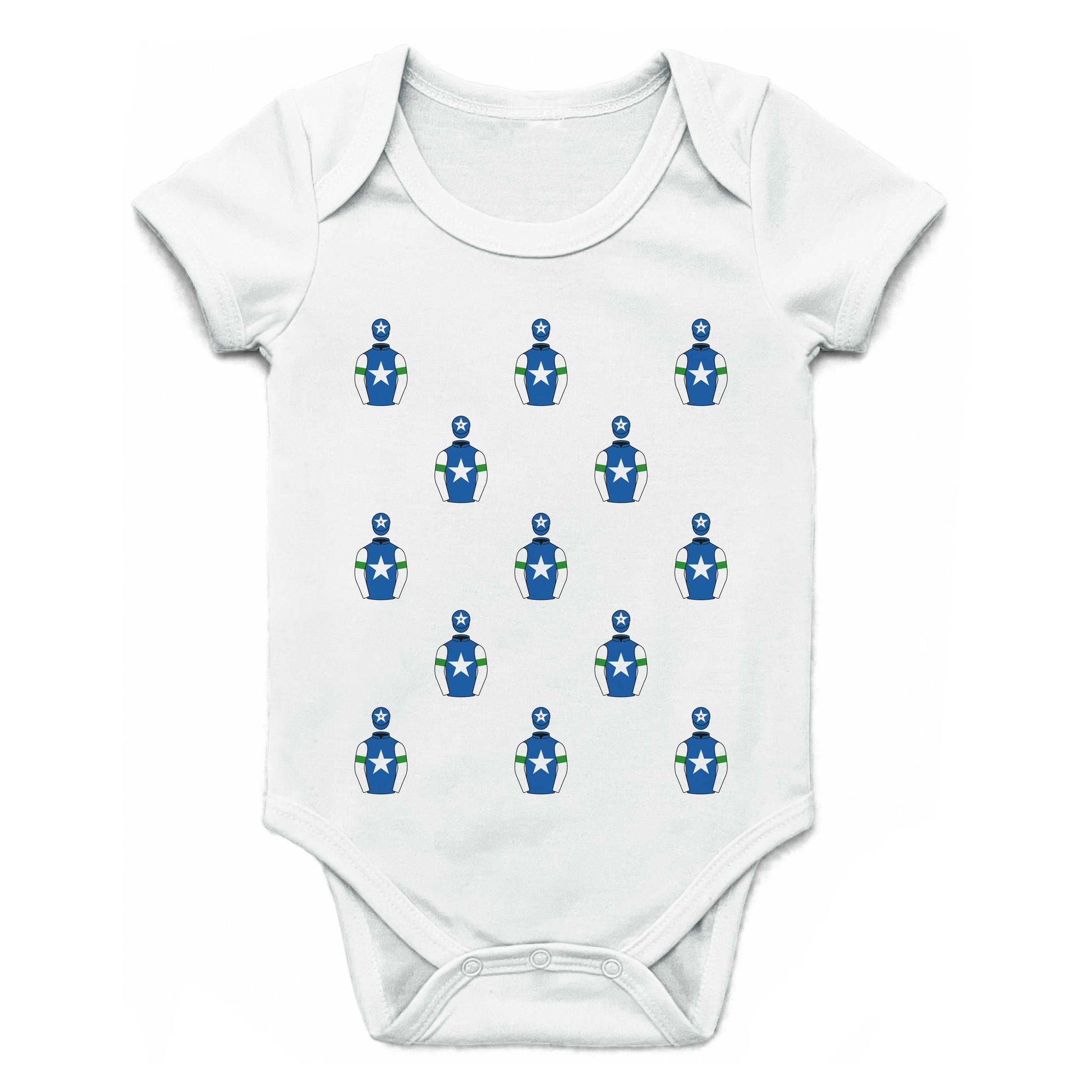 Babbit Racing Multiple Silks Baby Grow - Baby Grow - Hacked Up