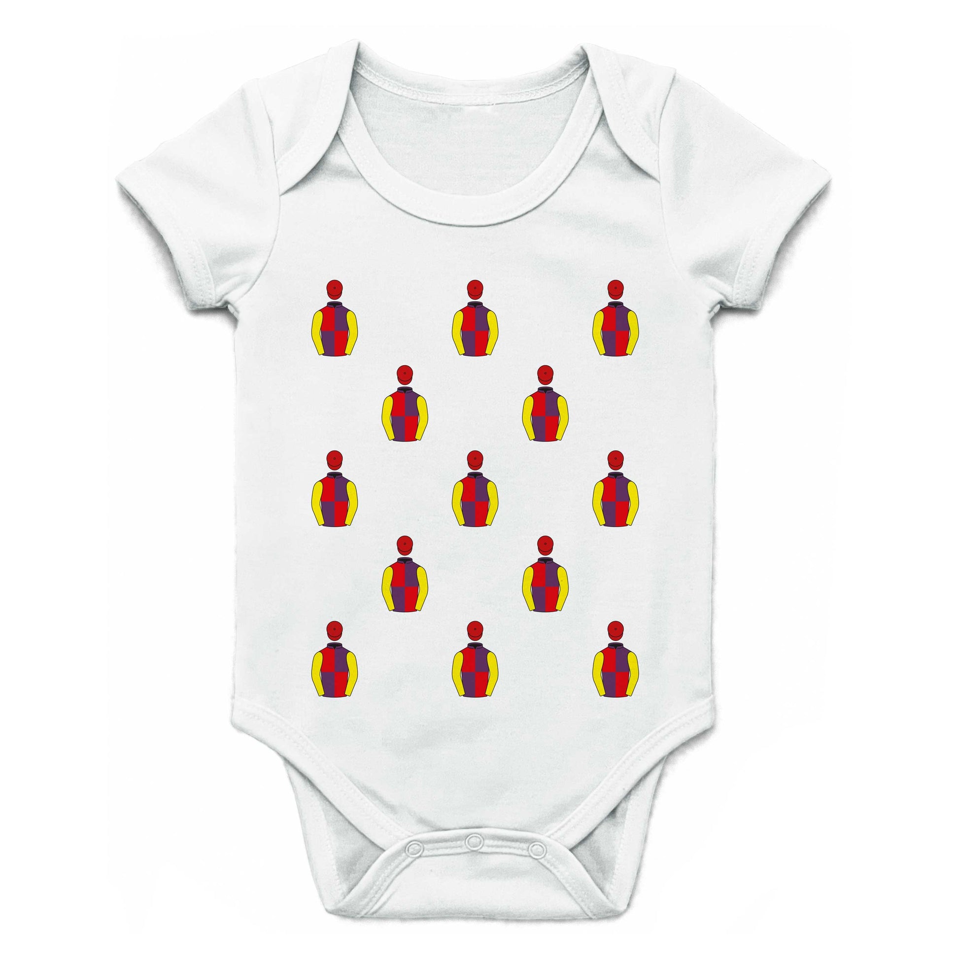 Brocade Racing Multiple Silks Baby Grow - Baby Grow - Hacked Up