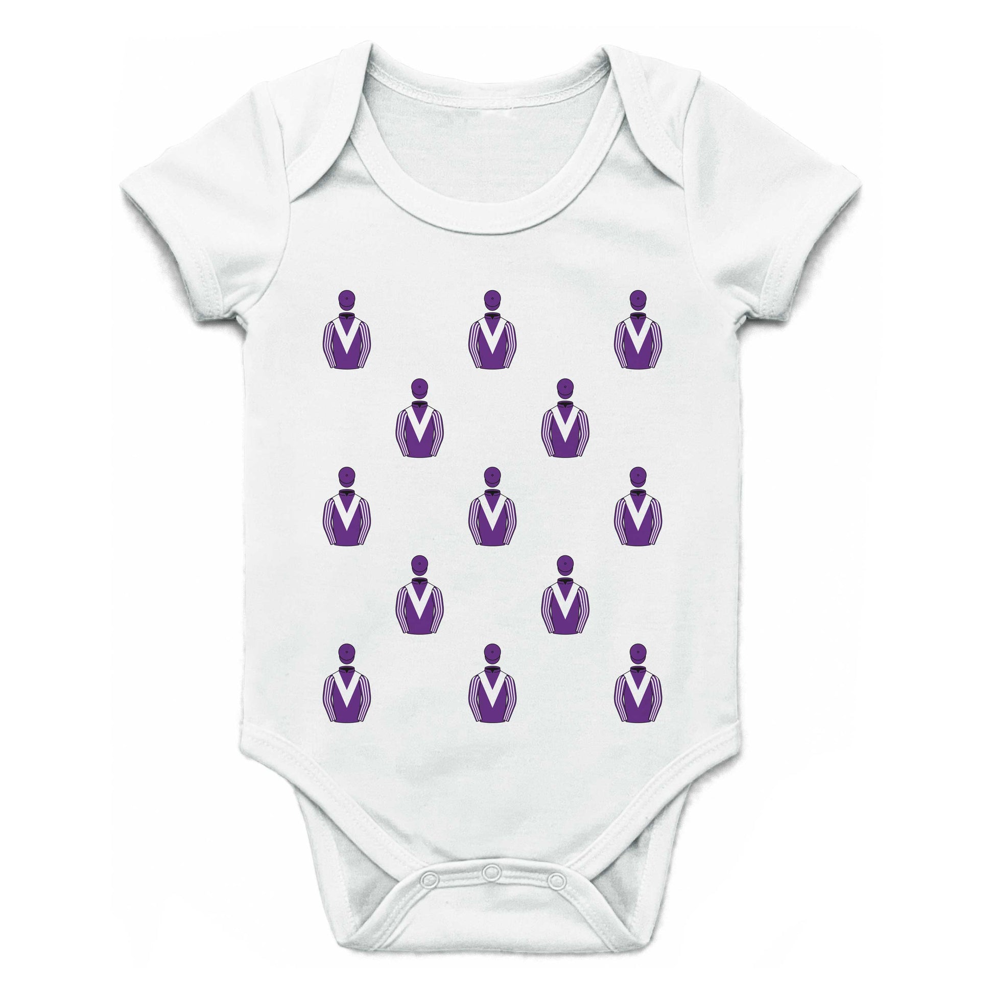 Halycon Thoroughbreds Multiple Silks Baby Grow - Baby Grow - Hacked Up