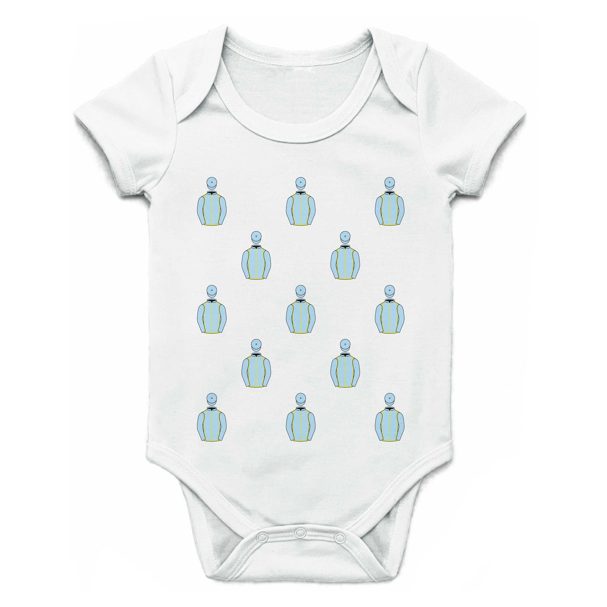 Poseidon Thoroughbred Racing Multiple Silks Baby Grow - Baby Grow - Hacked Up