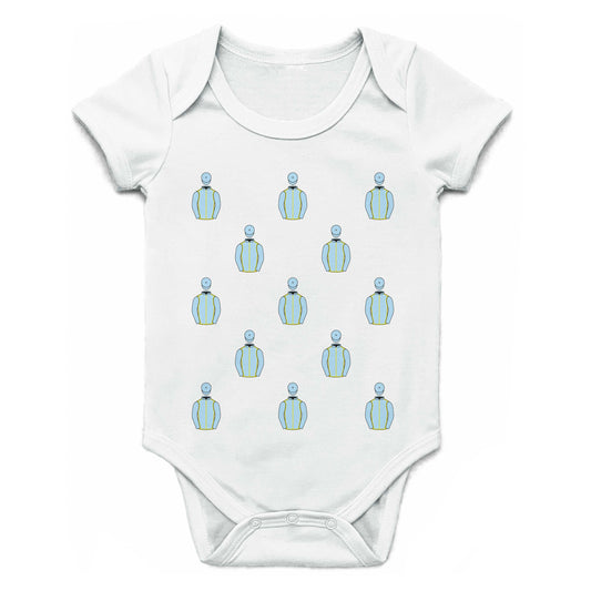 Poseidon Thoroughbred Racing Multiple Silks Baby Grow - Baby Grow - Hacked Up