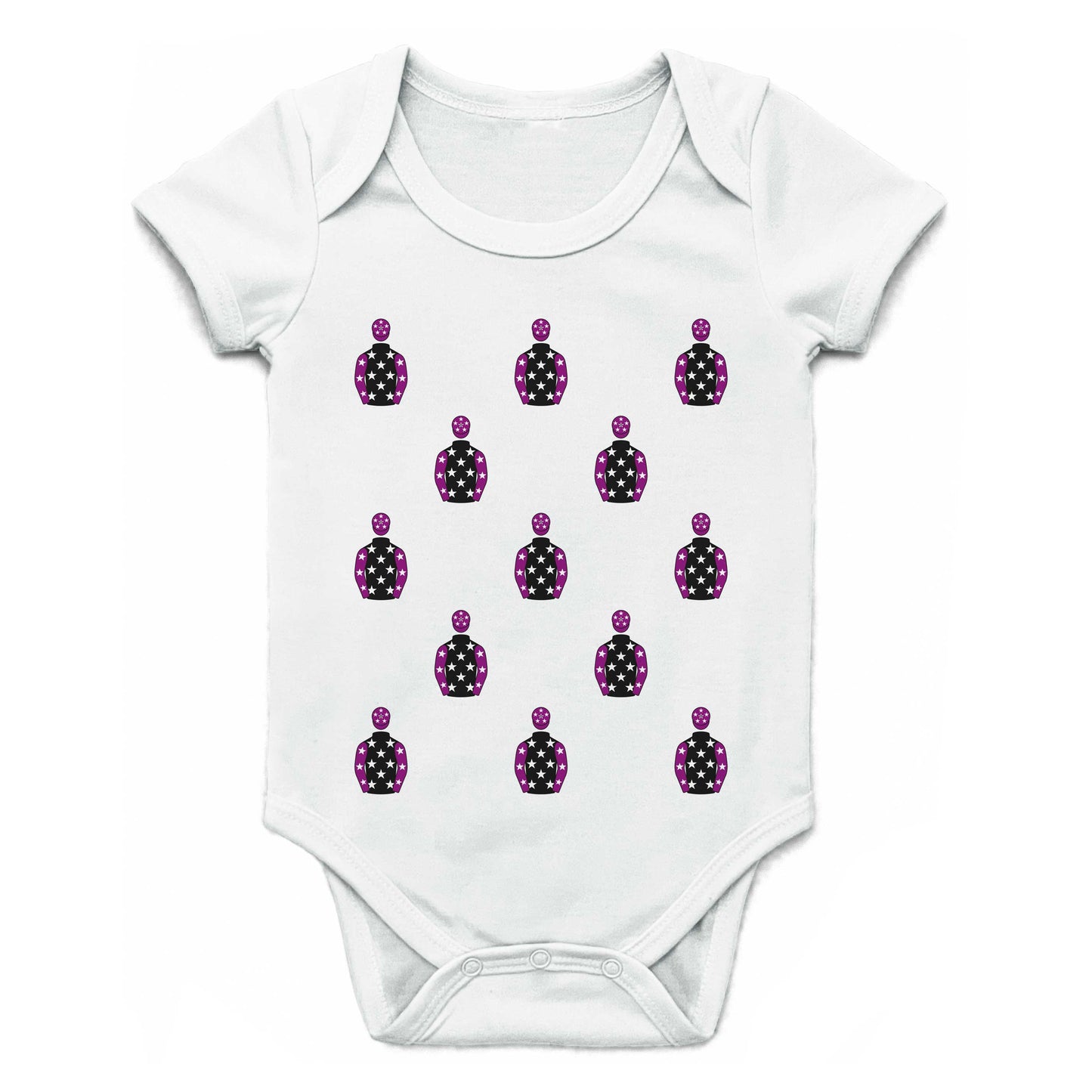 Rocket Racing Club Multiple Silks Baby Grow - Baby Grow - Hacked Up