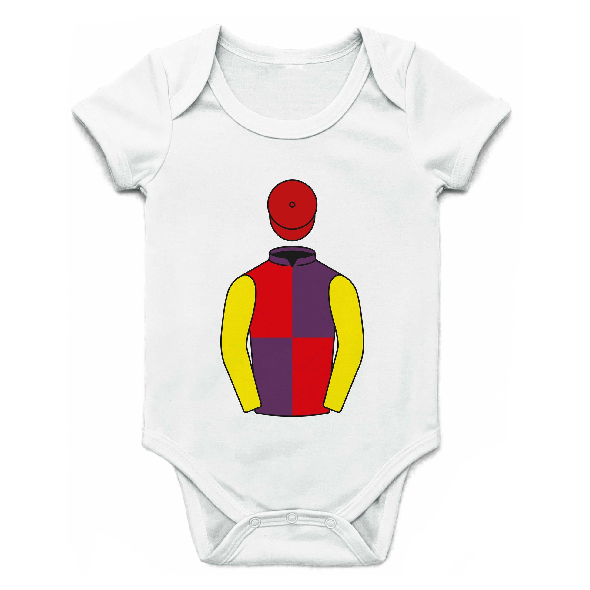 Brocade Racing Single Silks Baby Grow - Baby Grow - Hacked Up