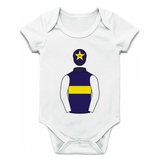 Bruton Street V Single Silks Baby Grow - Baby Grow - Hacked Up