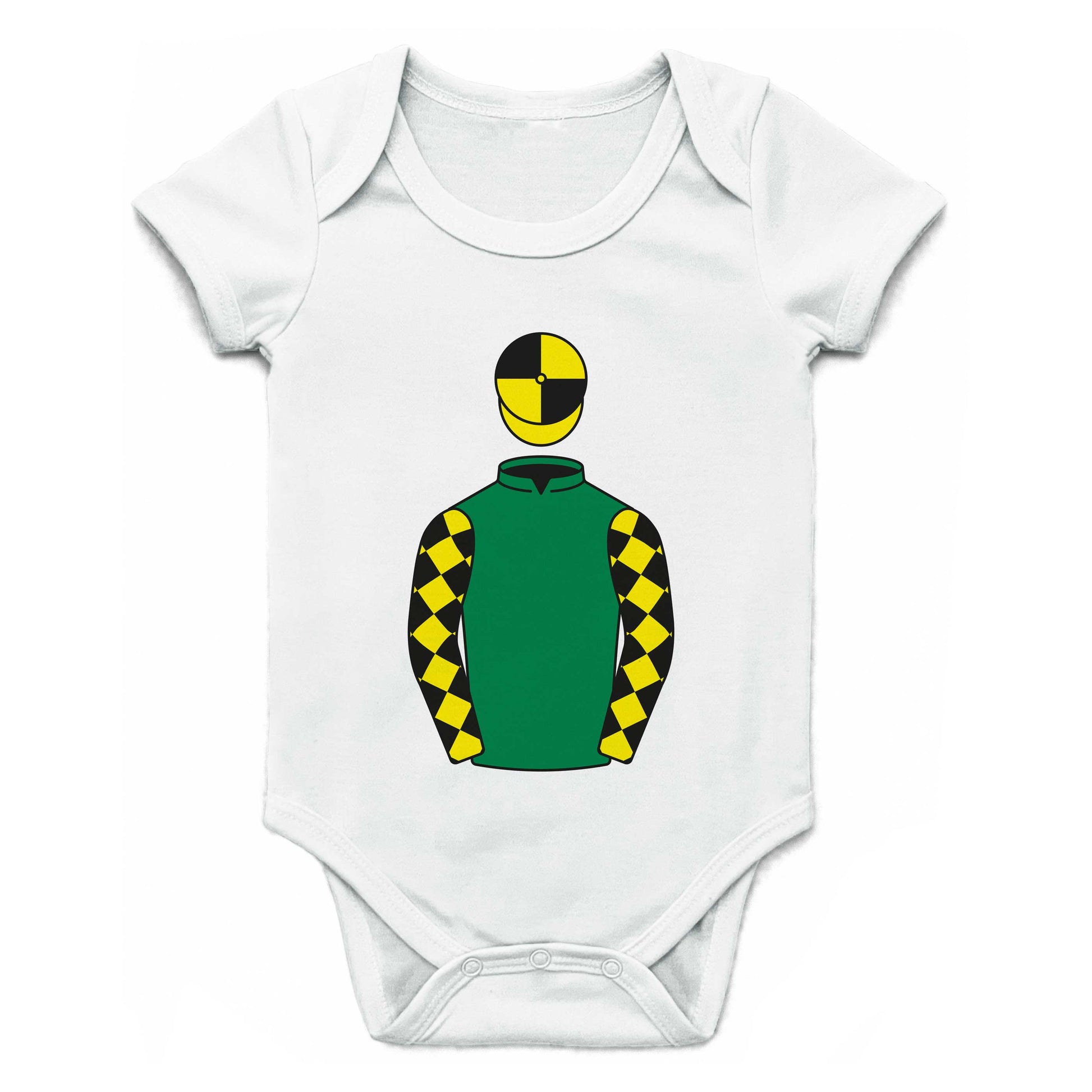 Racing For Fun Single Silks Baby Grow - Baby Grow - Hacked Up