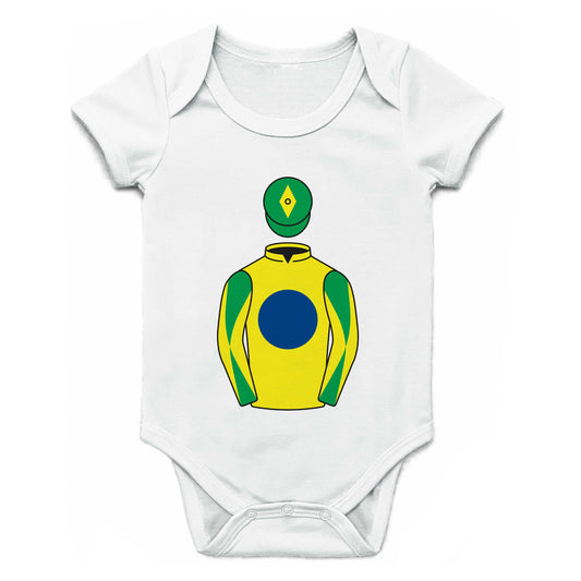 Rio Gold Racing Club Single Silks Baby Grow - Baby Grow - Hacked Up