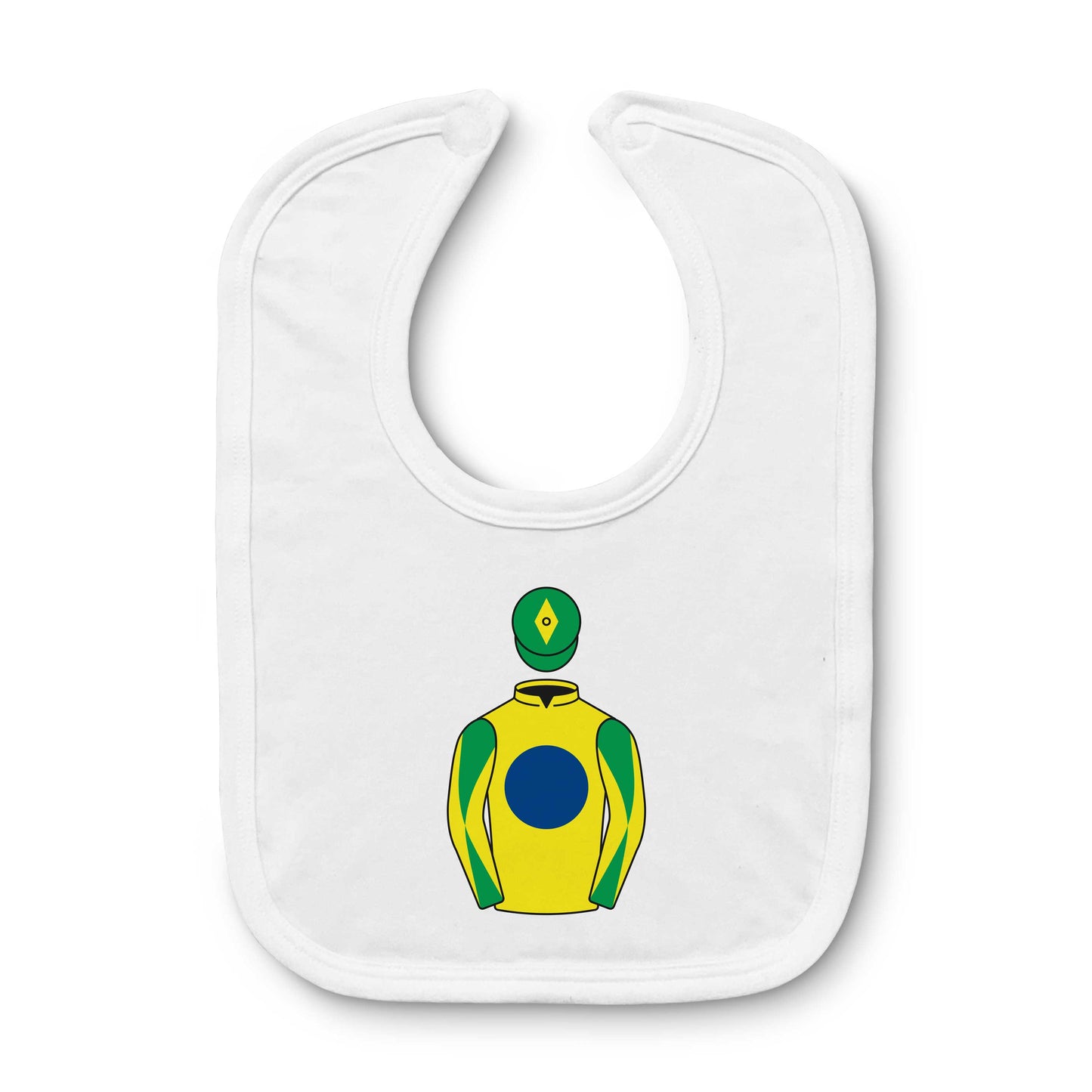 Rio Gold Racing Club Baby Bib - Baby Bib - Hacked Up