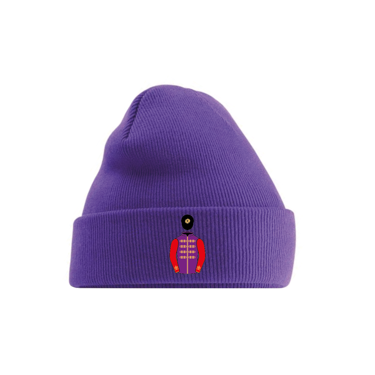 The Queen Embroidered Cuffed Beanie - Hacked Up