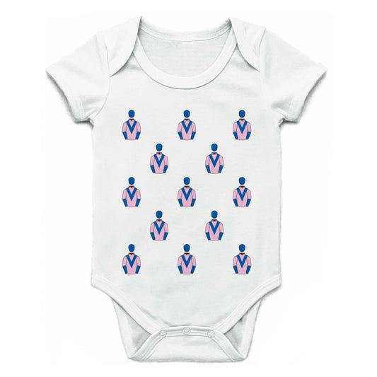 Mrs Sarah Faulks Multiple Silks Baby Grow - Baby Grow - Hacked Up